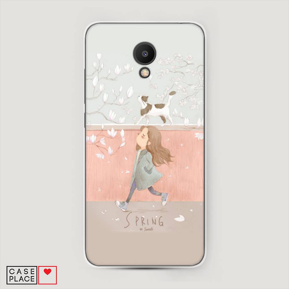 

Чехол Awog на Meizu M6S "Девочка-весна", Серый, 72450-7