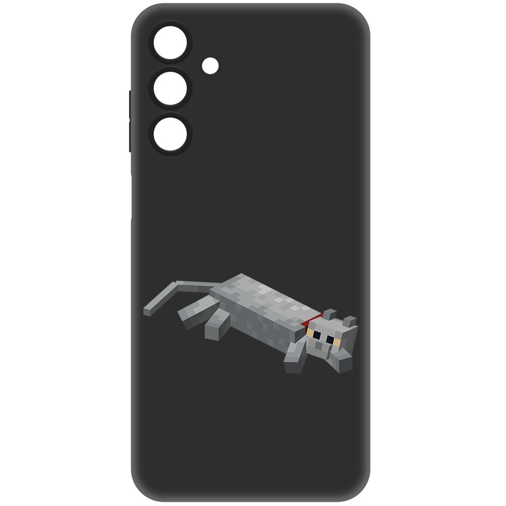 

Чехол-накладка Krutoff Soft Case Minecraft-Кошка для Samsung Galaxy A15 4G (A155) черный