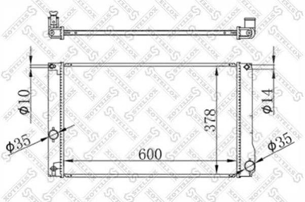 

STELLOX Радиатор охлаждения STELLOX 1026780sx
