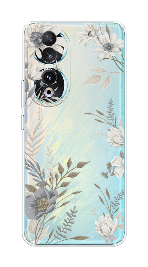 

Чехол Homey на Honor 90 "Цветы сепия", Серый;прозрачный;зеленый;белый, 6121450-1