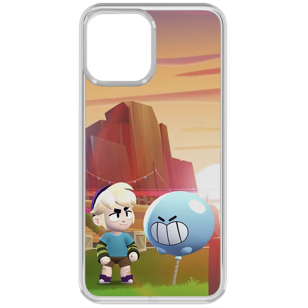 

Чехол-накладка Brawl Stars-Гас для iPhone 13, Прозрачный