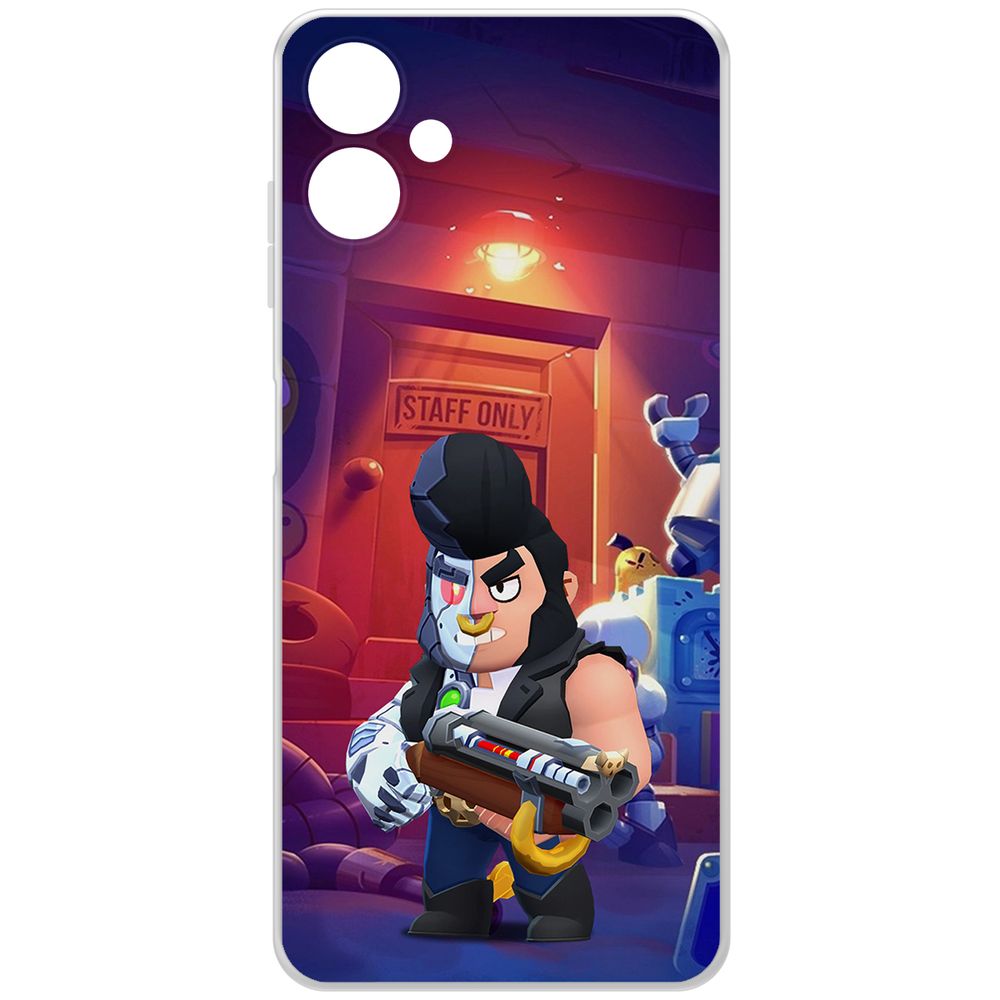 

Чехол-накладка Krutoff Clear Case Brawl Stars-Б-800 для Samsung Galaxy A06 (A065), Прозрачный