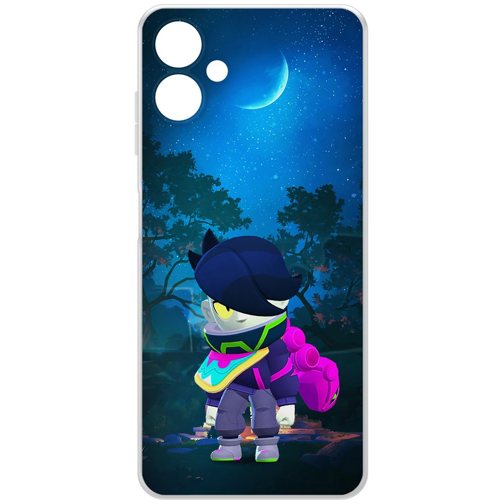 

Чехол-накладка Krutoff Clear Case Brawl Stars-Орочи Эдгар для Samsung Galaxy A06 (A065), Прозрачный