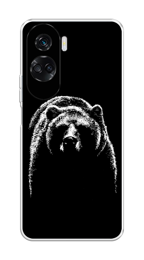 

Чехол Homey на Honor 90 Lite "Медведь в ночи", Белый;черный, 6122350-1
