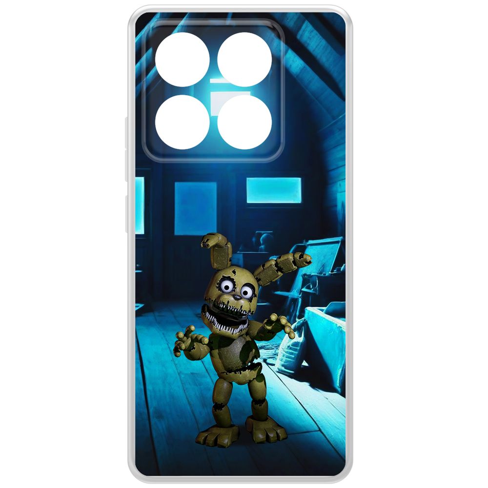 

Чехол-накладка Krutoff Clear Case ФНАФ - Плюштрап для Xiaomi 14T Pro, Прозрачный