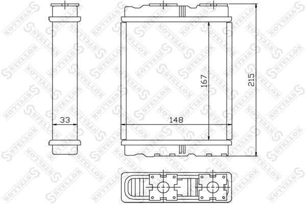 

STELLOX Радиатор печки STELLOX 1035136sx