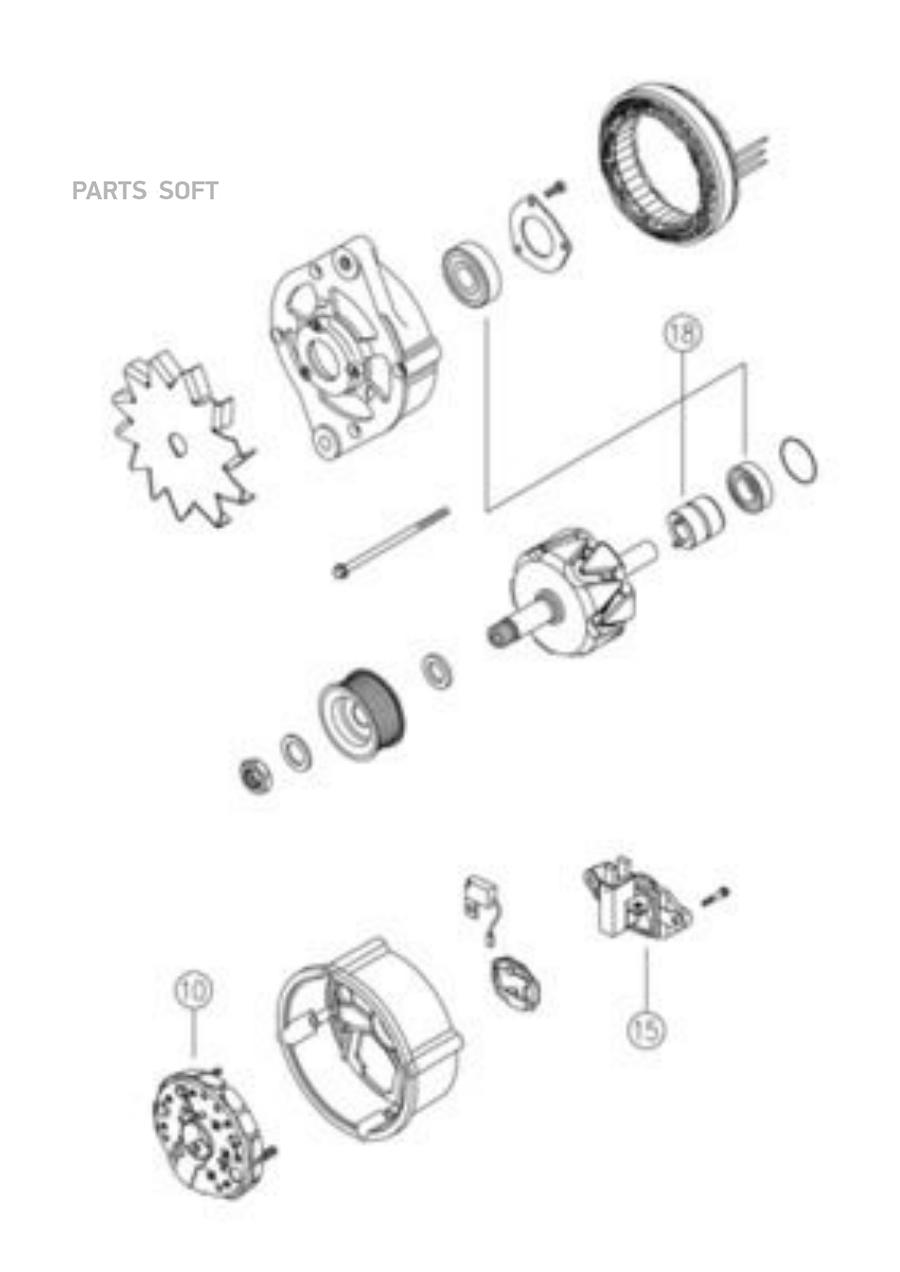 MAHLE MG 821_генератор! 28V 80A v\ Scania 3/4ser,Iveco  1шт