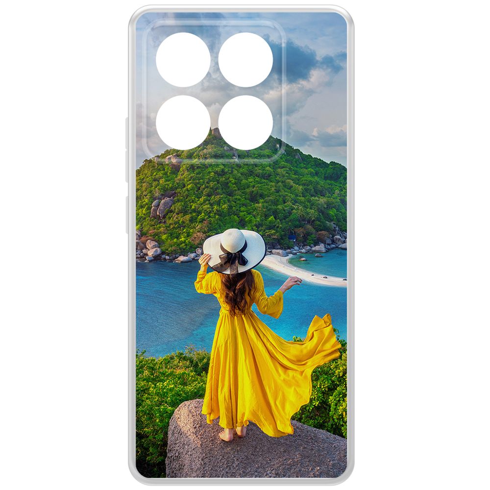 

Чехол-накладка Krutoff Clear Case Платье летнее женское для Xiaomi 14T Pro, Прозрачный