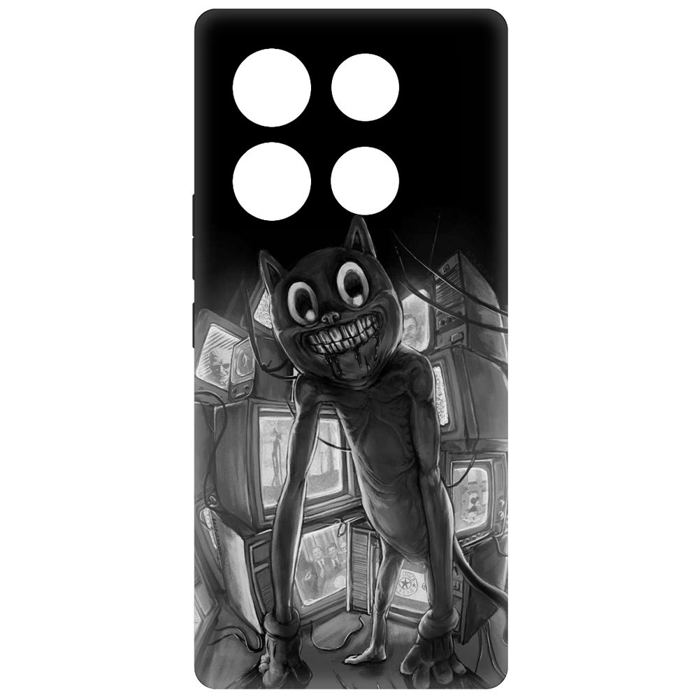 

Чехол-накладка Krutoff Soft Case Хаги Ваги - Картун Кэт для INFINIX Note 40 Pro 5G черный