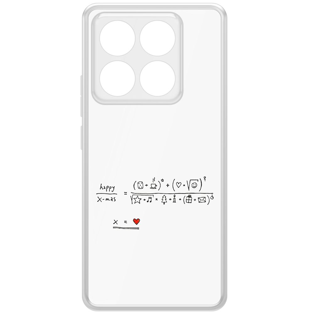 

Чехол-накладка Krutoff Clear Case Праздничная формула для Xiaomi 14T Pro, Прозрачный