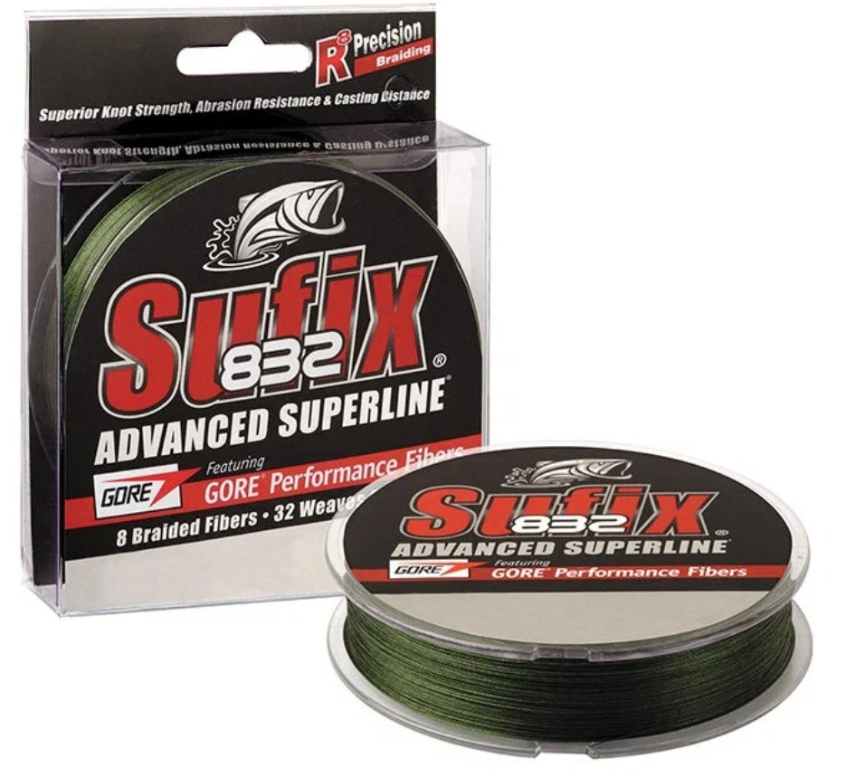 

Плетеный шнур Sufix 832 Braid зеленая 120м 0.13мм 8,2кг, Зеленый, DS1CF016b3DS71