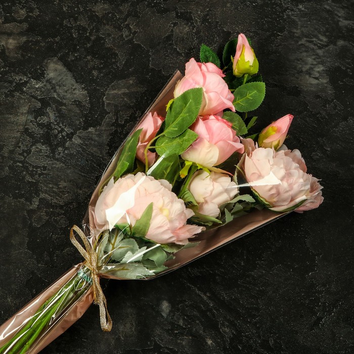 

Пакет цветочный Конус, розовый, 28х9х44см±1см (50 шт.)