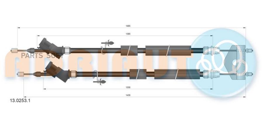 

AD13.0253.1_[1525803] трос ручника\ Ford Focus 08>