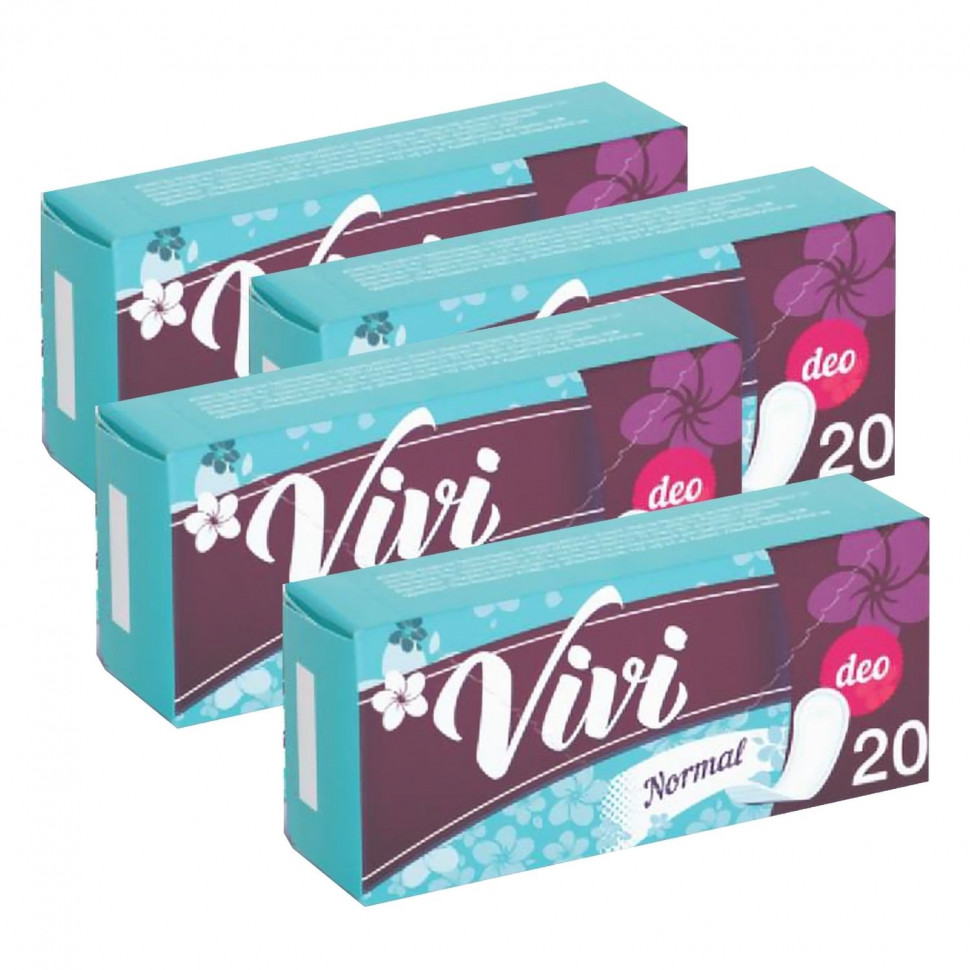 фото Прокладки vivi panty air & soft deo женские ежедневные 20 шт упаковка 4 шт