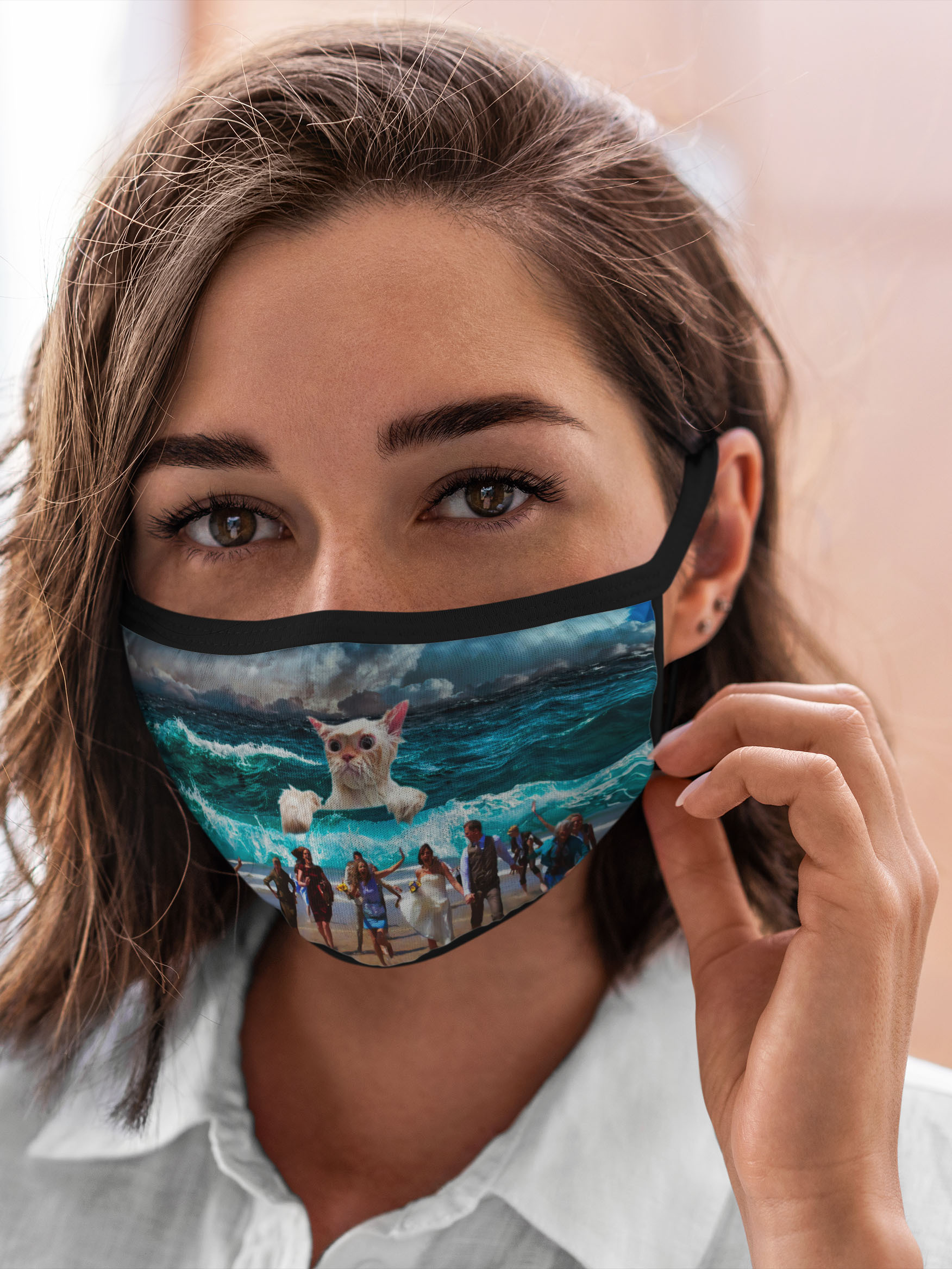 

Многоразовая маска унисекс Burnettie Кот Мем Морской Кошак, Разноцветный, Кот Мем Морской Кошак