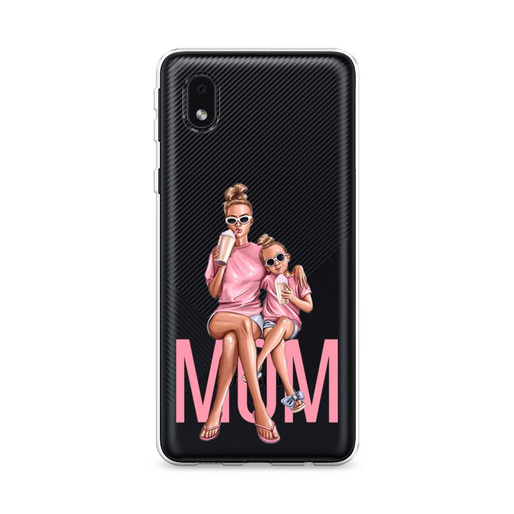 

Чехол Awog на Samsung Galaxy A01 Core / Самсунг A01 Core "Lovely mom", Синий;бежевый;розовый, 2101250-7