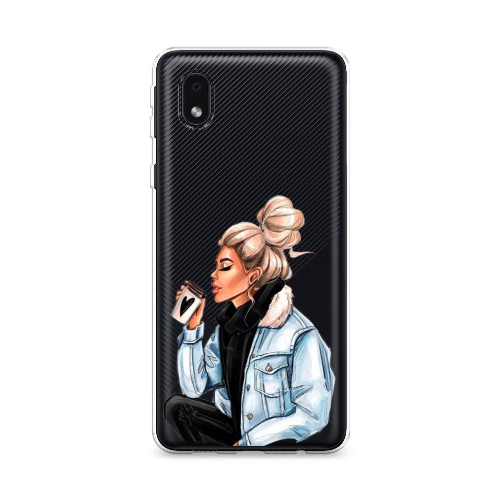 фото Чехол awog "cute girl" для samsung galaxy a01 core