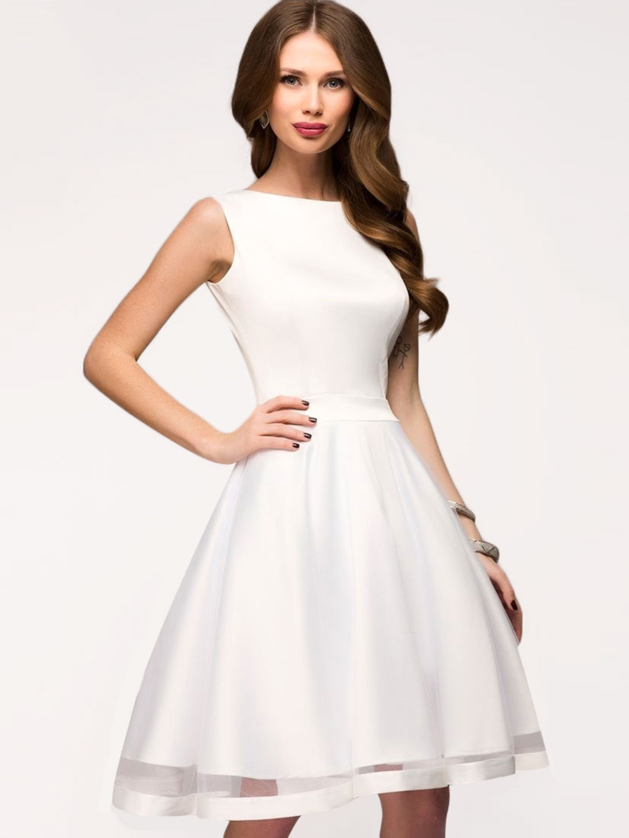 

Платье женское 1001dress DM00509WH белое 48 RU
