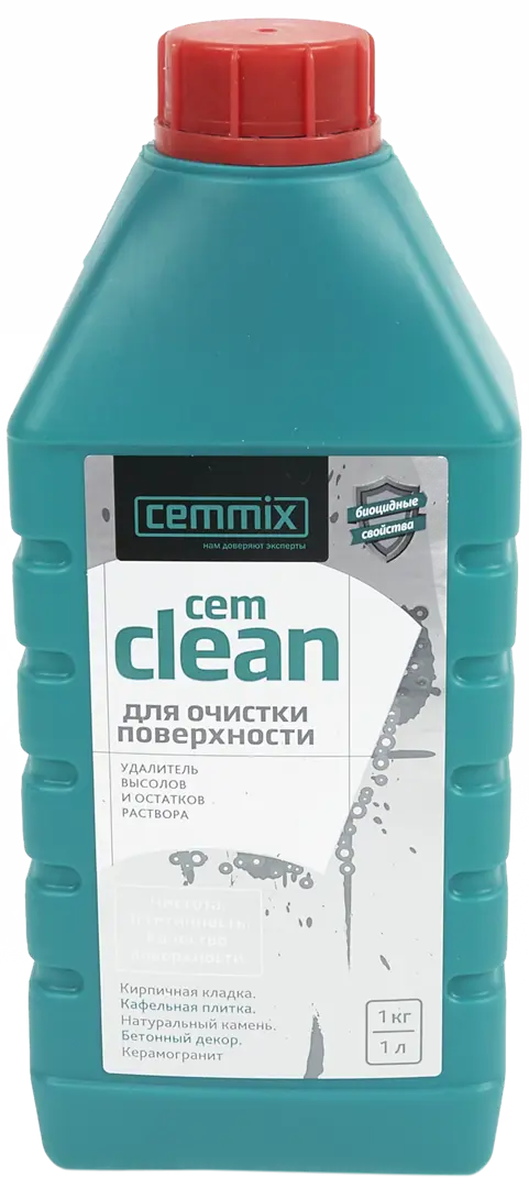 Удалитель высолов и остатков раствора Cemmix CemClean, 1 л удалитель косточки доляна