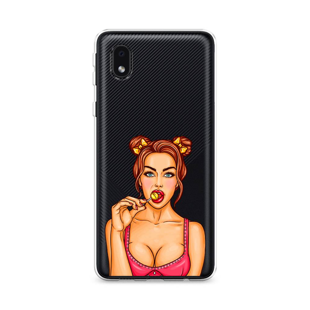 

Чехол Awog на Samsung Galaxy A01 Core / Самсунг A01 Core "Вкусный леденец", Бежевый;коричневый;розовый, 2101250-7