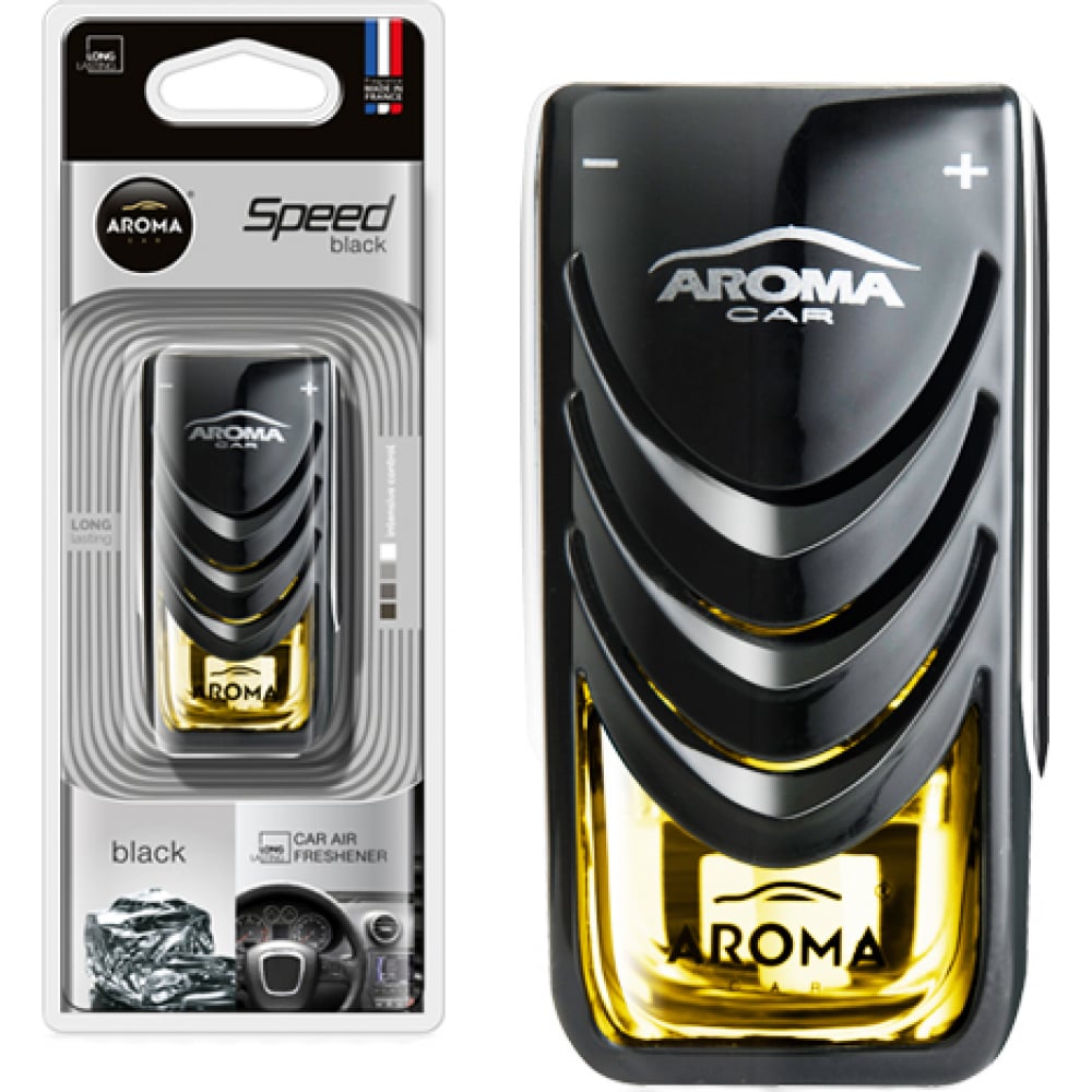 

Ароматизатор на дефлектор AROMA CAR SPEED Black 92313, Черный