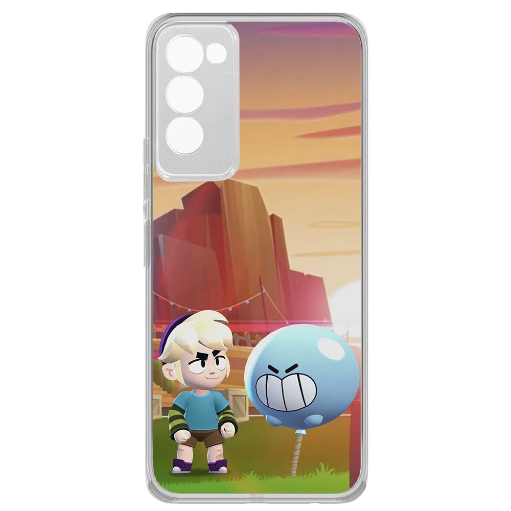 

Чехол-накладка Brawl Stars-Гас для Tecno Camon 18P, Прозрачный