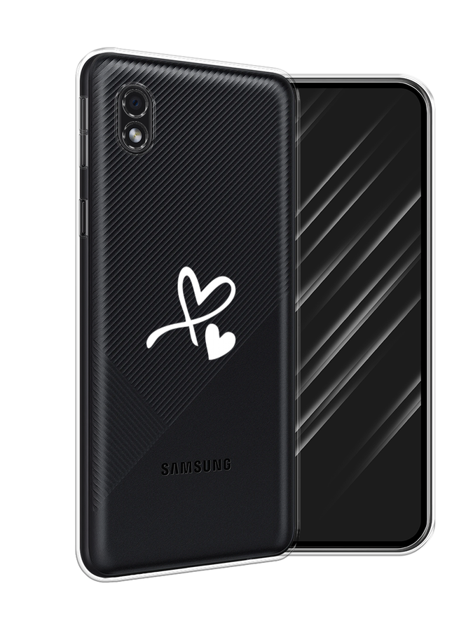 

Чехол Awog на Samsung Galaxy A01 Core / Самсунг A01 Core "Сердечко минимализм", Белый, 2101250-6
