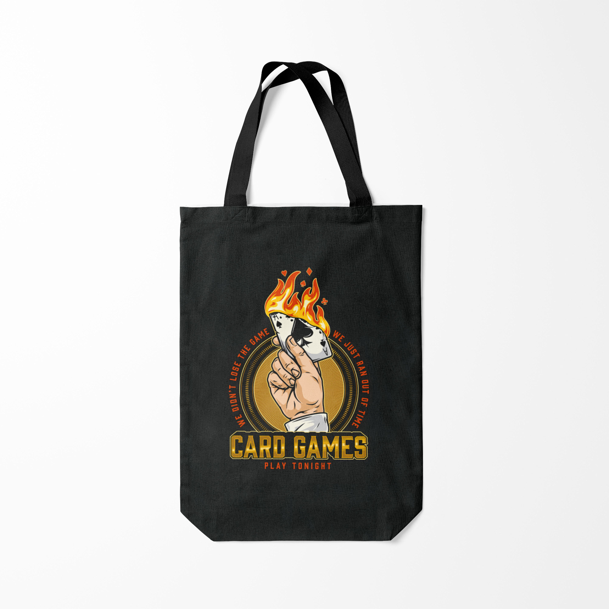 

Сумка шoппер унисекс Burnettie CARD GAMES, черный, CARD GAMES