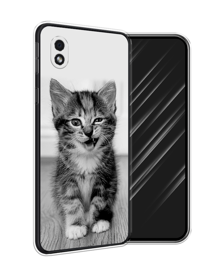 

Чехол Awog на Samsung Galaxy A01 Core / Самсунг A01 Core "Подмигивающий котенок", Черный;серый, 2101250-1