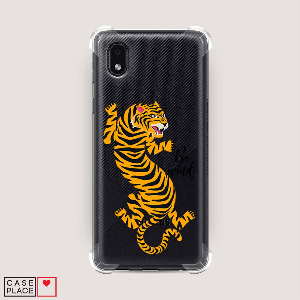 

Чехол Awog на Samsung Galaxy A01 Core / Самсунг A01 Core "Tiger be wind", Желтый;черный, 2101251-1