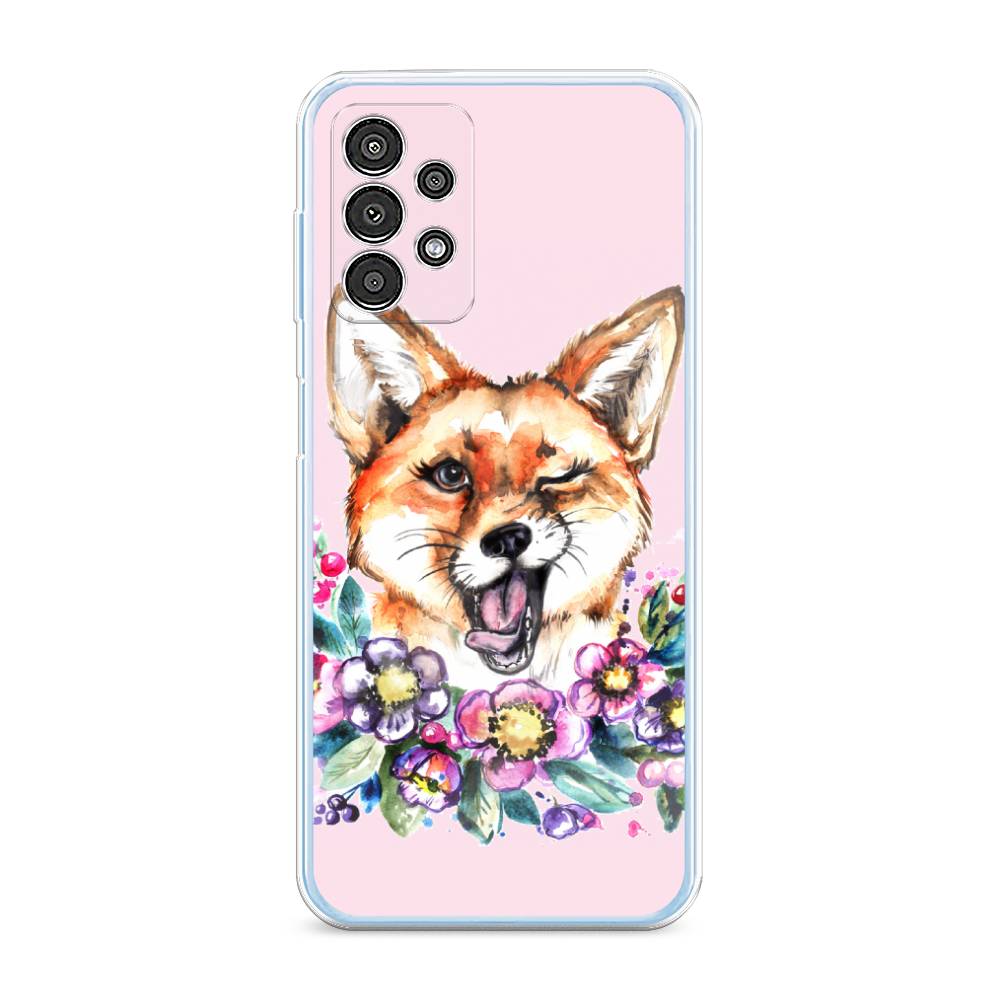 

Чехол Awog на Samsung Galaxy A13 / Самсунг A13 "Подмигивающая лиса", Оранжевый, 2104850-10