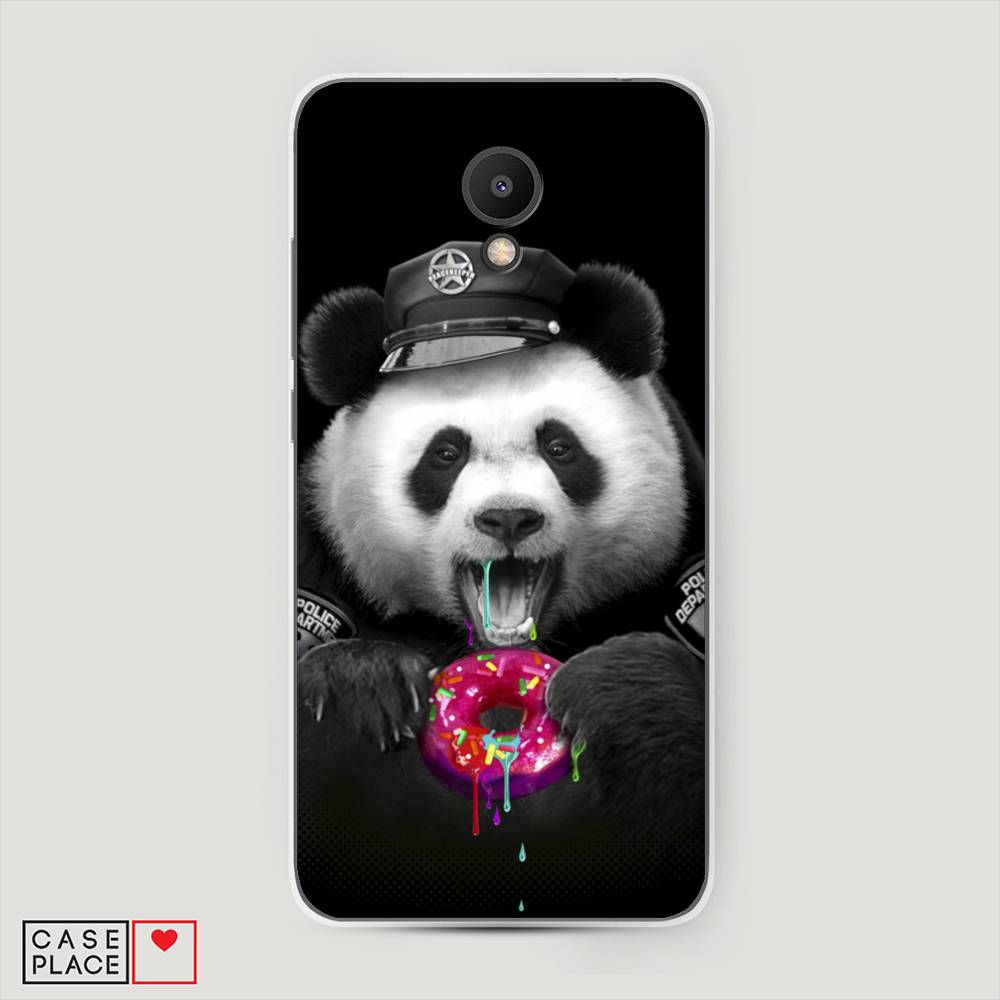 

Чехол Awog на Meizu M6S "Панда police", Черный;белый;розовый, 72450-2
