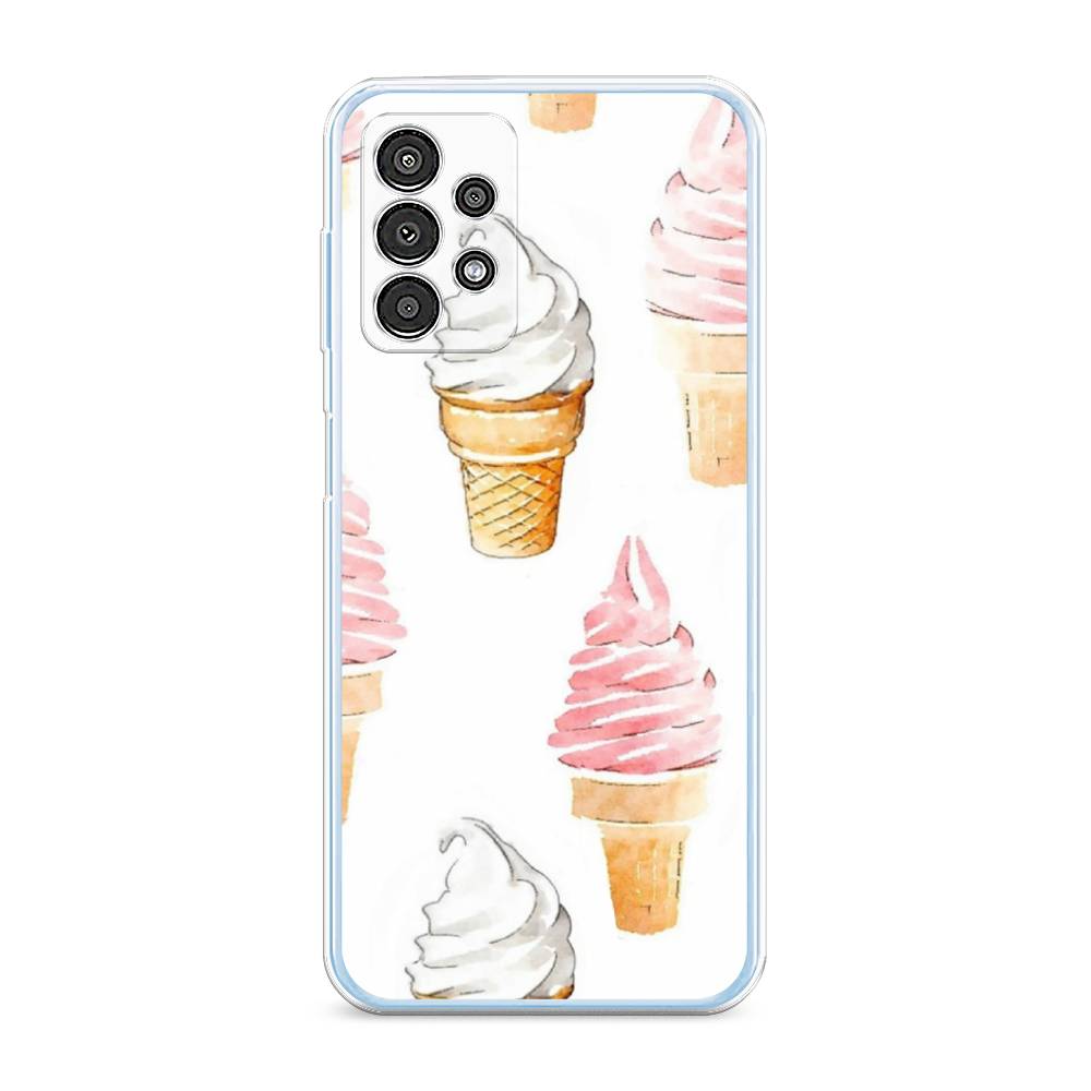 

Чехол Awog на Samsung Galaxy A13 / Самсунг A13 "Нарисованное мороженое", Белый;розовый, 2104850-10
