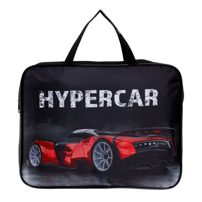 Пчелка Папка с ручками А4 335х260х55мм текстильная твёрдое дно ПШ-11 HYPERCAR 871₽