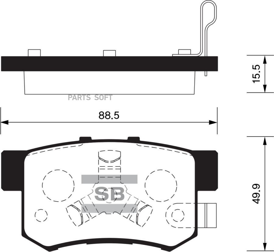 

Тормозные колодки Sangsin brake дисковые SP2116, SP2116