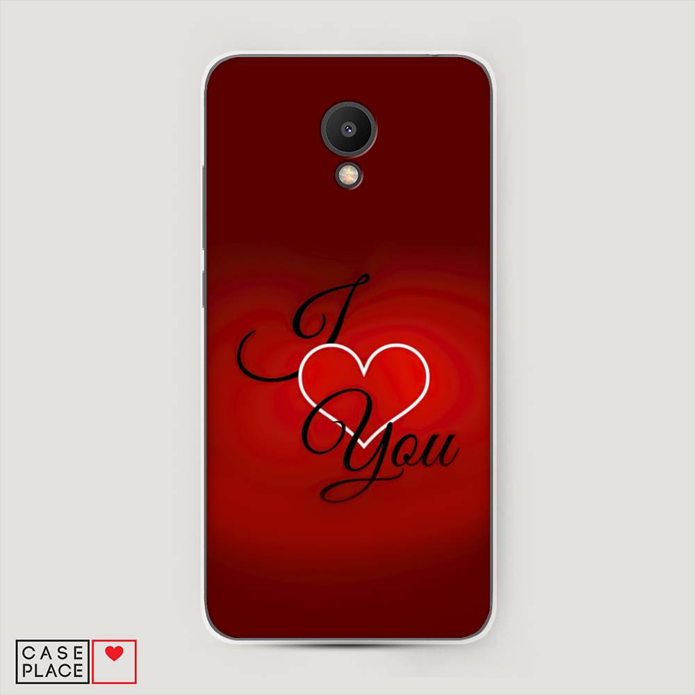 

Чехол Awog на Meizu M6S "I love you 3", Красный;черный, 72450-6