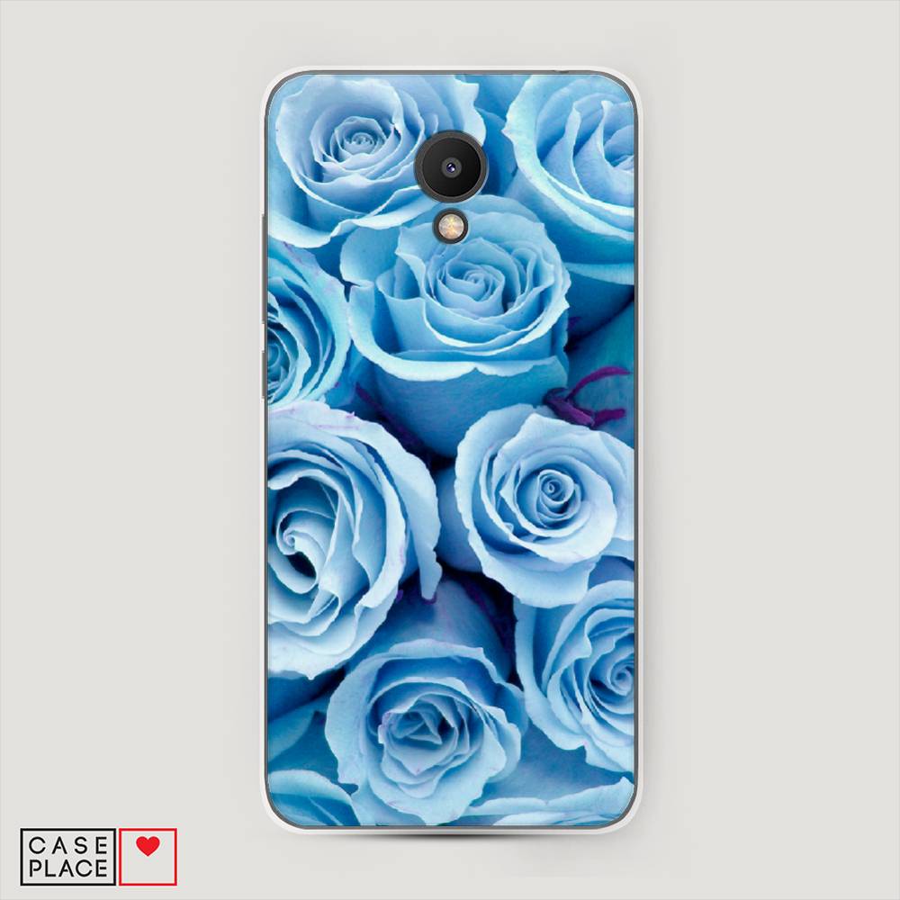 

Чехол Awog на Meizu M6S "Лазурные розы", Голубой, 72450-8