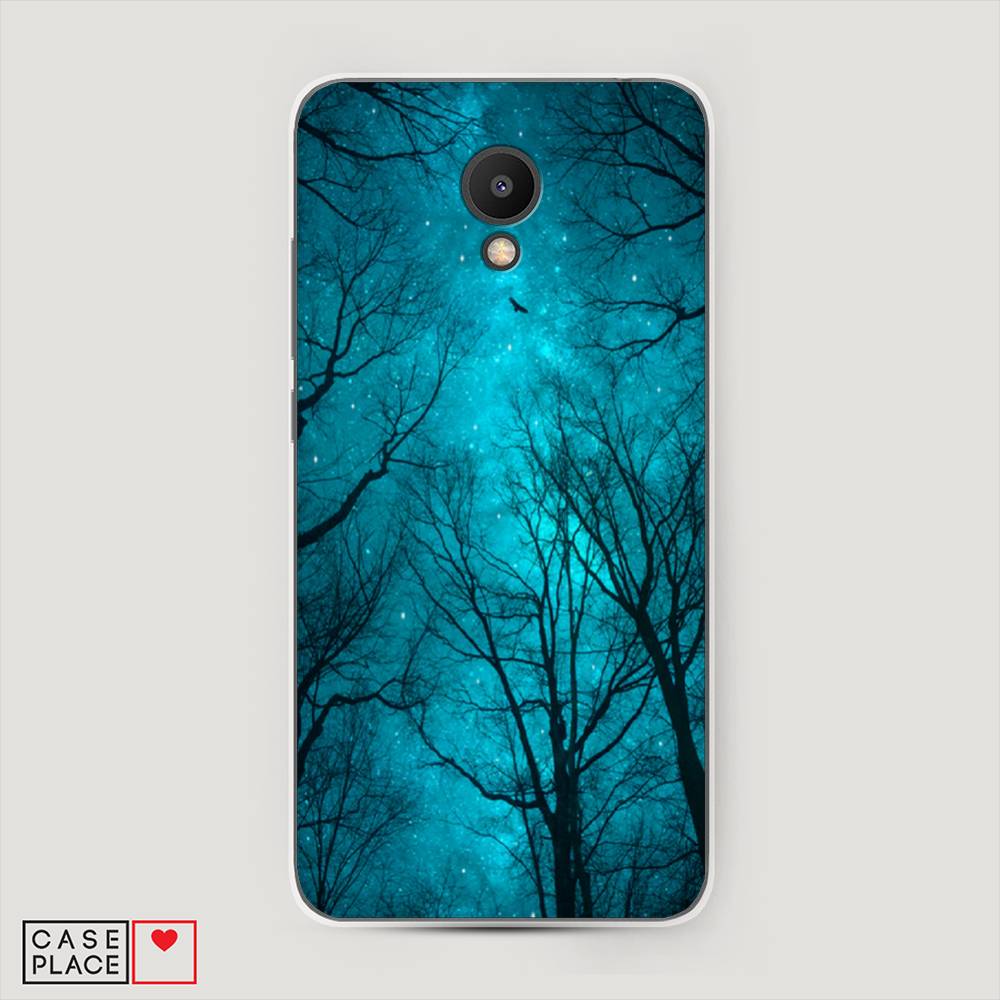 

Чехол Awog на Meizu M6S "Сказочный лес", Черный;голубой, 72450-4