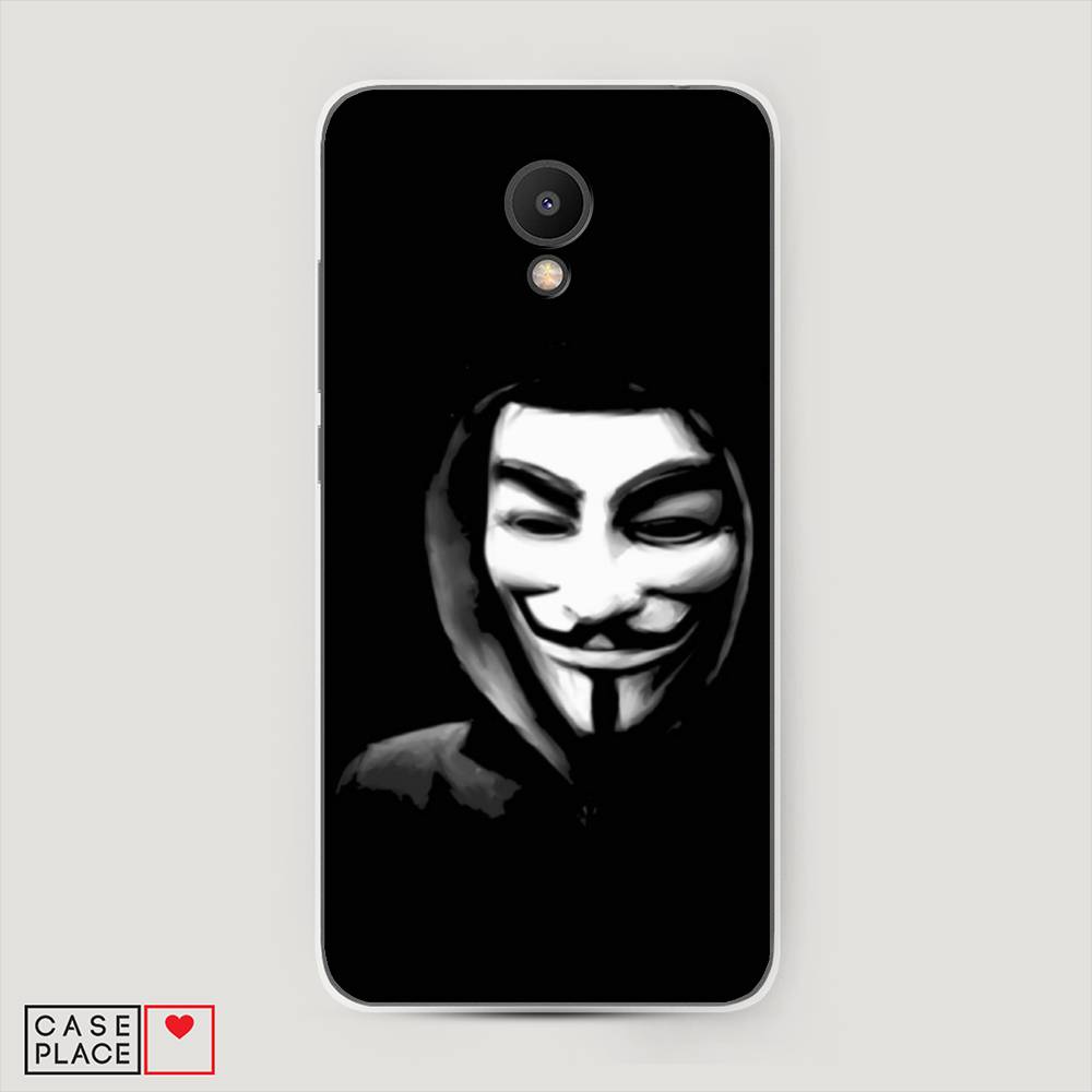 

Чехол Awog на Meizu M6S "Анонимус", Черный;серый;белый, 72450-5