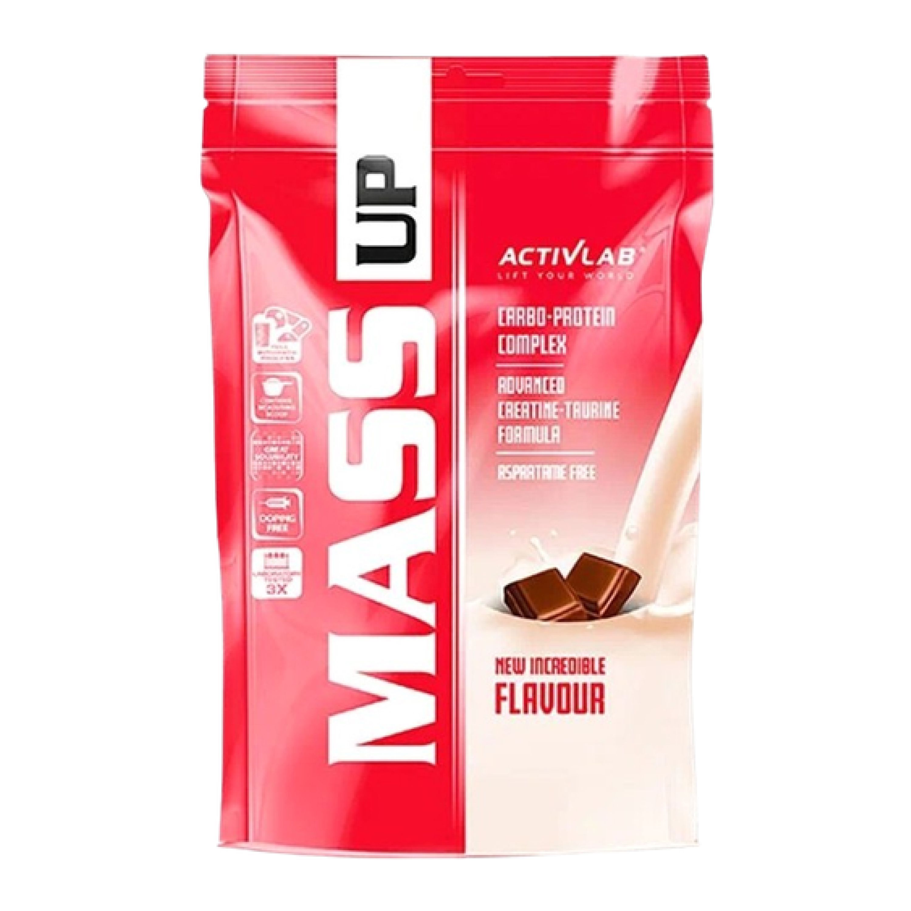 Гейнер ActivLab Mass up, 3000 гр., 30 порций, со вкусом шоколада