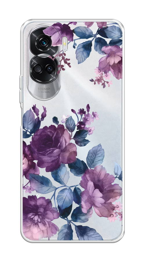 

Чехол Homey на Honor 90 Lite "Purple Blossoms", Синий;фиолетовый, 6122350-1