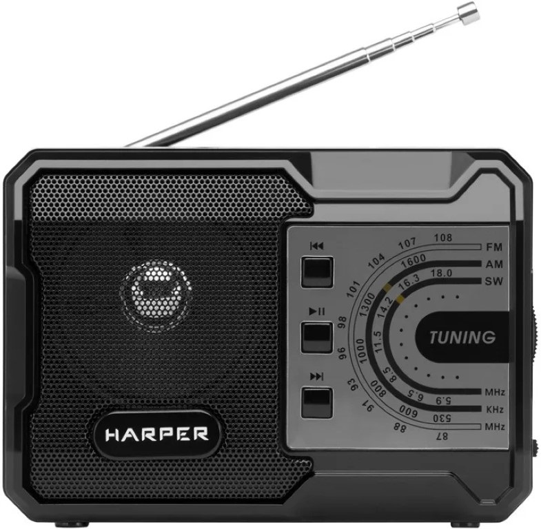 

Портативный радиоприемник Harper HRS-440 Black, Черный, HRS-440