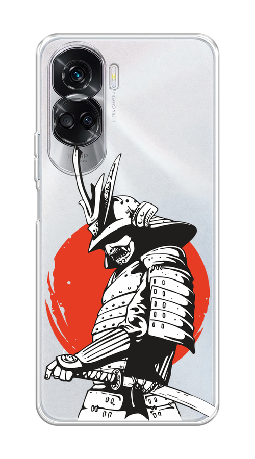 

Чехол Homey на Honor 90 Lite "Самурай с катаной", Черный;красный;белый, 6122350-1