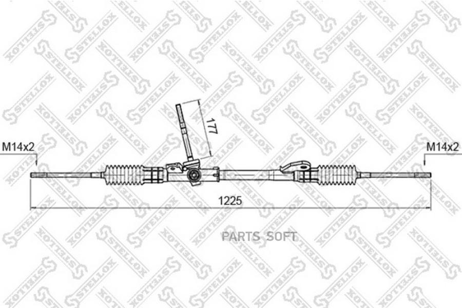 

STELLOX Рейка рулевая STELLOX 0035015sx