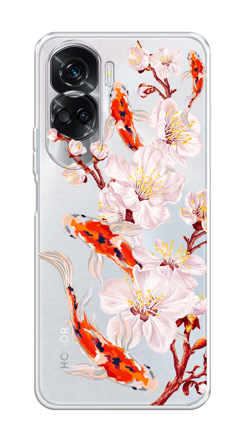 

Чехол Homey на Honor 90 Lite "Карпы и сакура", Оранжевый;розовый;бежевый;прозрачный, 6122350-1