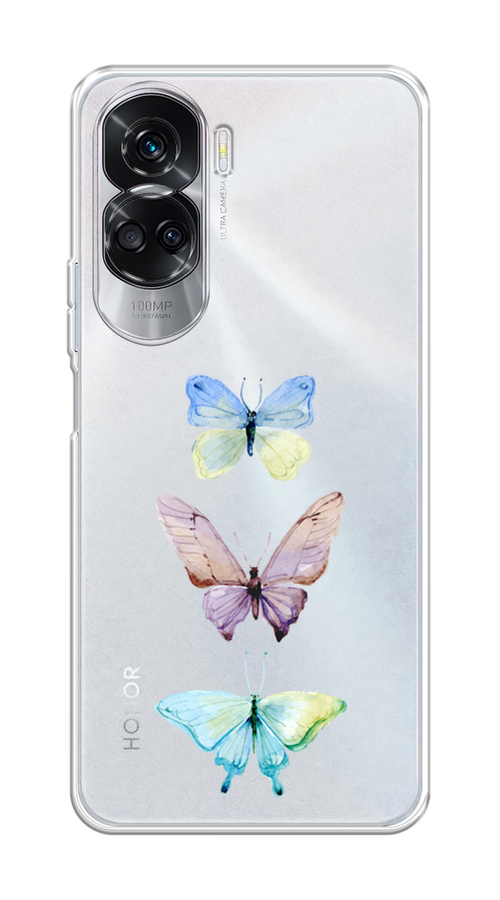 

Чехол Homey на Honor 90 Lite "Акварельные бабочки", Бирюзовый;розовый, 6122350-1