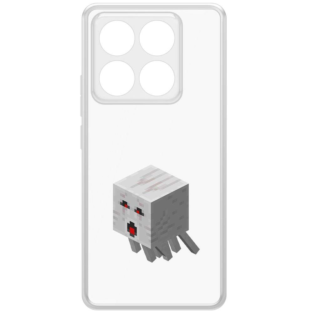 

Чехол-накладка Krutoff Clear Case Minecraft-Гаст для Xiaomi 14T Pro, Прозрачный