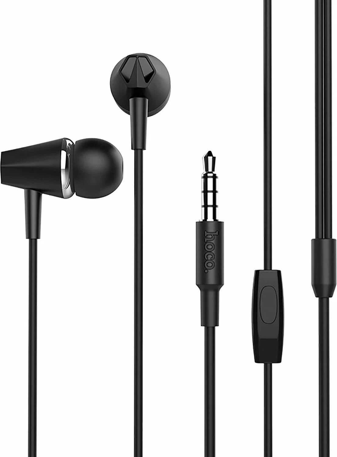 

Наушники Hoco M34, проводные, вакуумные, микрофон, Jack 3.5 мм, 1.2 м, черные