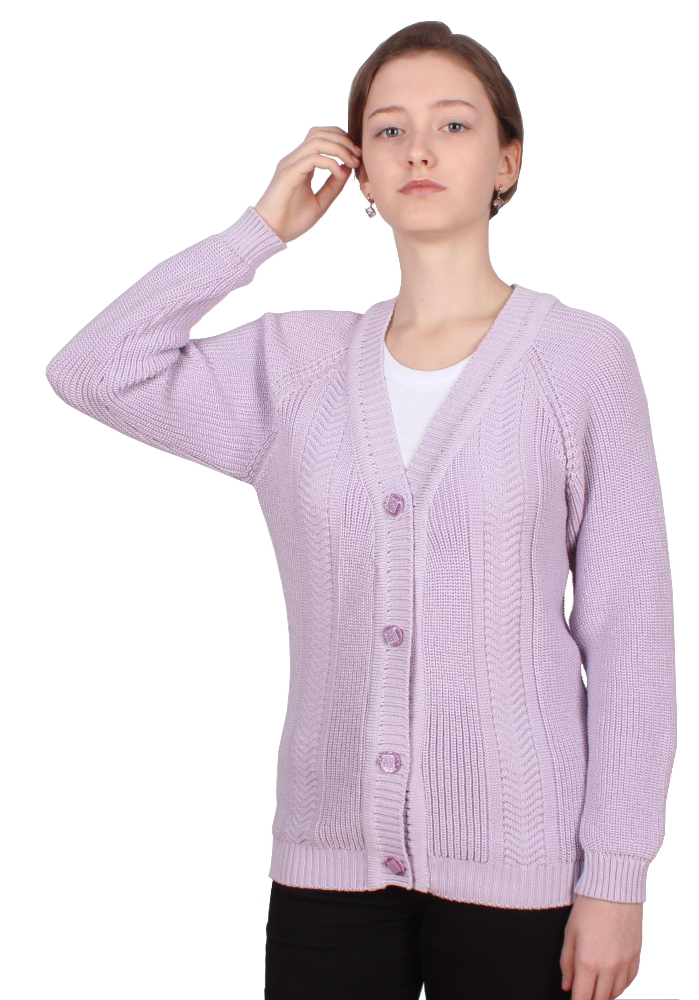 

Кардиган женский ZR Abelia фиолетовый 48 RU, Abelia