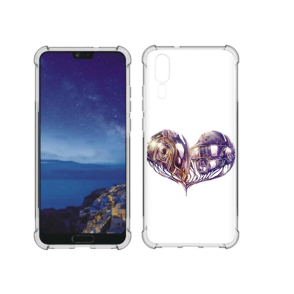 

Чехол MyPads Tocco для Huawei P20 сердце абстракция (PT108006.52.596), Прозрачный, Tocco